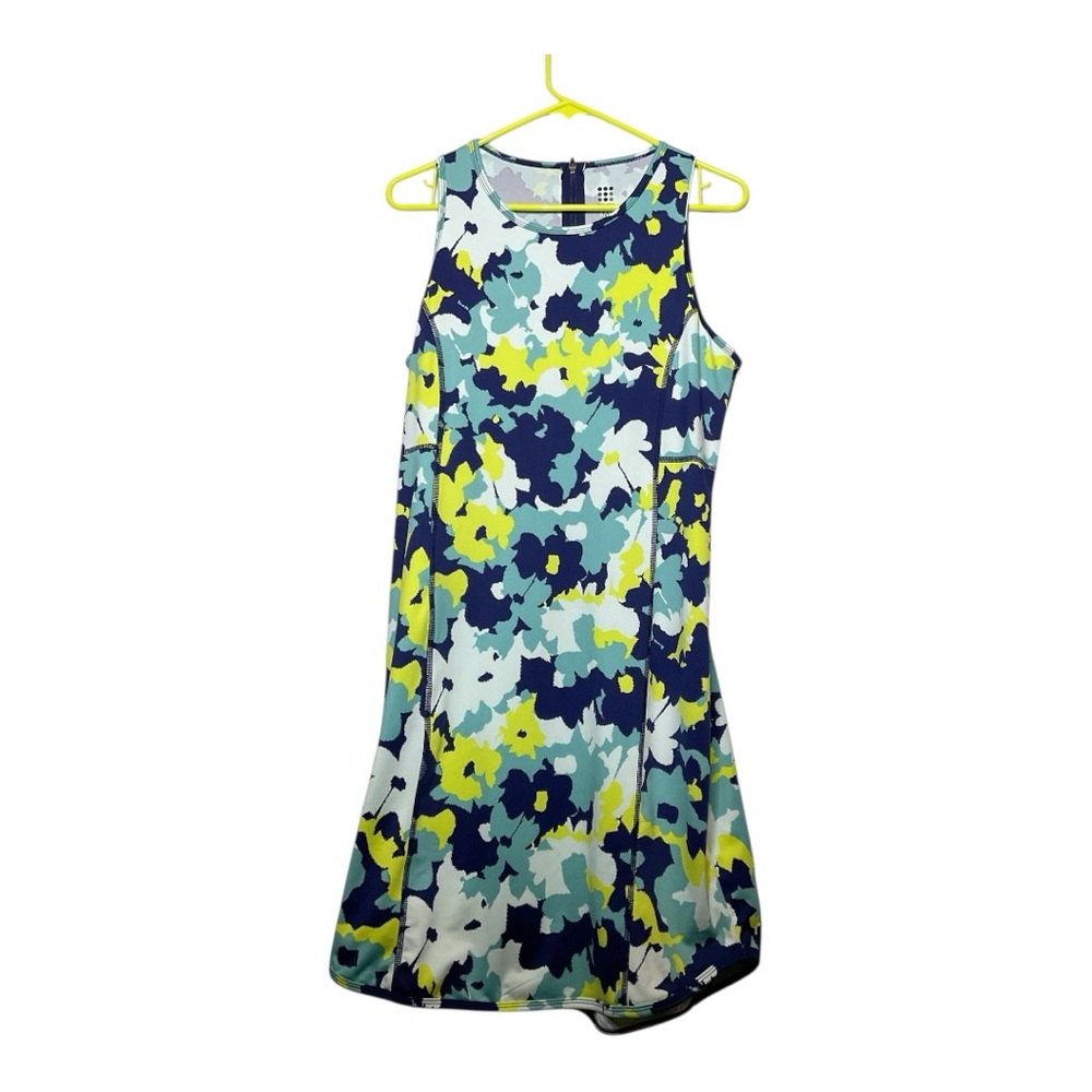 Women’s NWOT Title Nine Buttah pieced agua sea print dress, size medium